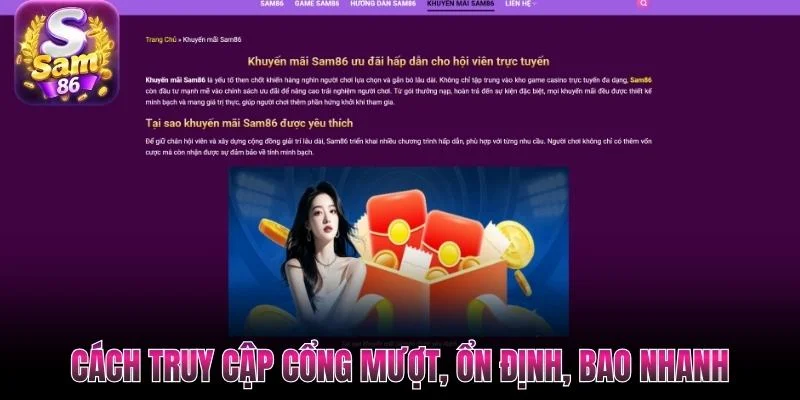 Cách truy cập cổng mượt, ổn định, bao nhanh