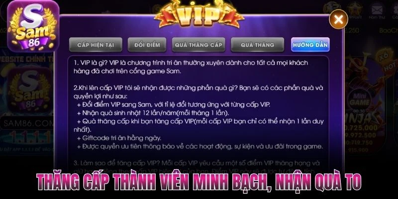 Thăng cấp thành viên minh bạch, nhận quà to Thăng cấp thành viên minh bạch, nhận quà to
